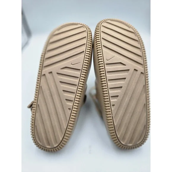 Nike Calm Mule Slide Clog Men US Size 11 Tan Hemp FD5130-200 Removable Strap New - Picture 7 of 8